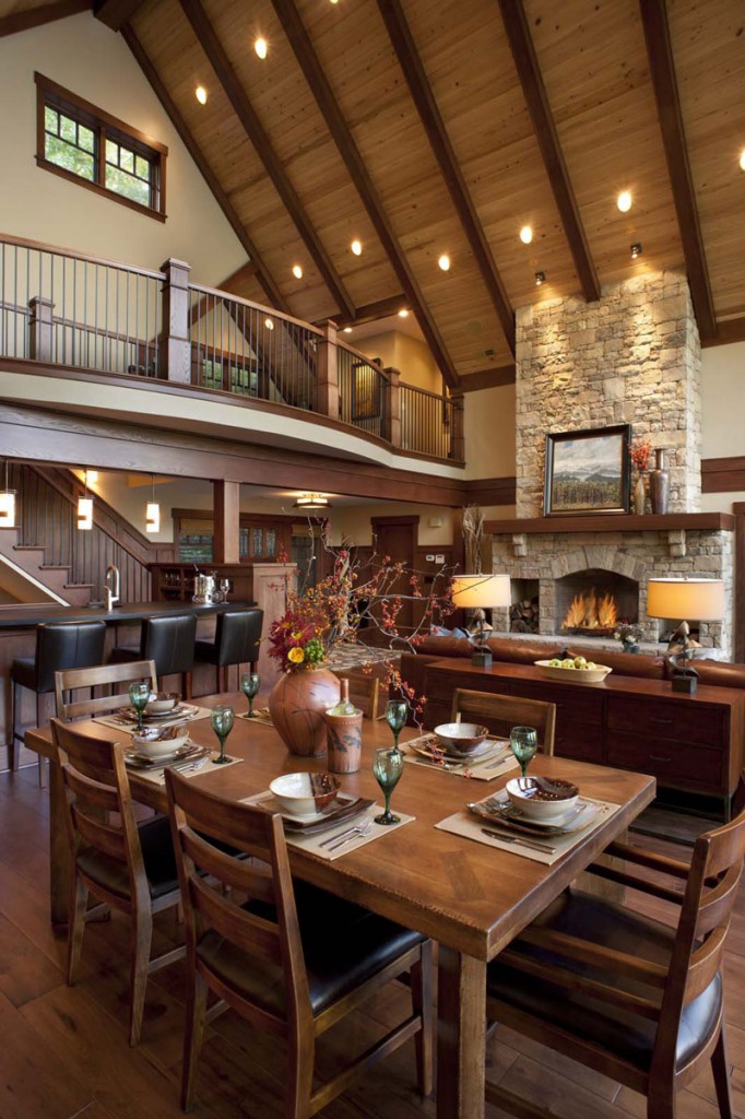 Lake Lure Dining Room by Allard and Roberts Interior Design, Asheville, NC