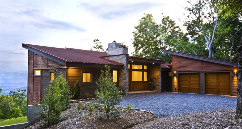 Bower House Exterior by Allard and Roberts Interior Design, Asheville, NC